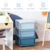 FONTOI 3 Tier Kids Storage Unit with Drawers Chest for Boys Girls Toddlers, Toy Organizer Tower for Nursery Kindergarten, Blue, 14.5"*22.25"*14.5" - 4 of 4