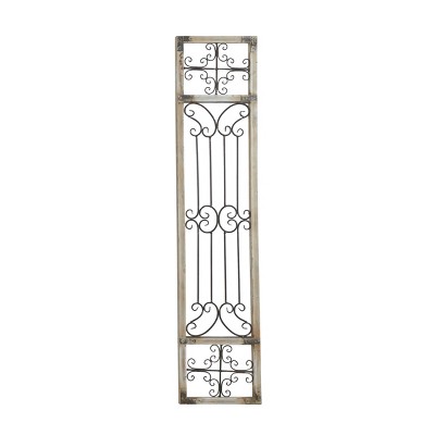 Traditional Metal Decorative Wall Sculpture Gray - Olivia & May