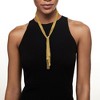 Ross-Simons Italian 18kt Gold Over Sterling Silver Mesh Tie Necklace Size 32 - 2 of 4