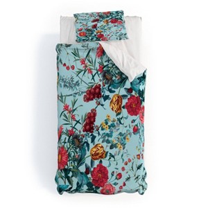 Deny Designs 3pc Twin/Twin XL Burcu Korkmazyurek Summer Garden Duvet and Sham Set - 1 of 4