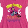 Girls' Nickelodeon Halloween Queen Fit & Flair Cap Sleeve Dress - Heather Fuchsia - Medium - 2 of 2
