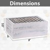 Mela Artisans Trellis Handcrafted Box in Distressed White Finish - Large - 2 of 4