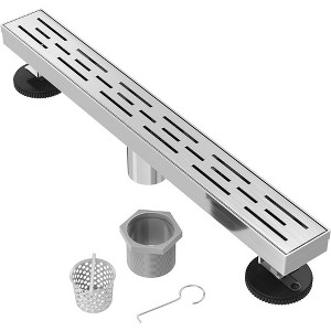 Hydroware Linear Shower Drain - C06 Brushed - 24 Inches - 1 of 1