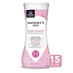 Summer's Eve Simply Sensitive Feminine Cleansing Wash - 15 fl oz - 1 of 4