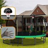 Whisen Outdoor Pumpkin Trampoline with Safety Enclosure Net, Foam Padded Poles, W-Shaped Legs, Balance Bars - 3 of 4