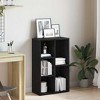CLIHOME Freestanding Display Bookcase, Engineered Wood Kitchen Sideboard Book Cabinet - 3 of 4