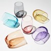 True Vino Decorative Drinking Glasses Wine Tumblers, Wine Glasses Colorful, Stemless Wine Glasses Set of 6, 18.5oz Multicolor - 2 of 4