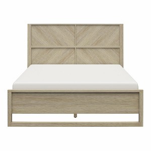 RealRooms Archer Wood Bed Frame with Headboard - 1 of 4