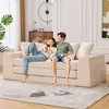 Sapphtopaz 82.25" 2-in-1 Couches for Living Room Convertible Sofa Bed Pull Out Sleeper Couch with 5 Pillows&Cup Holders Couch Bed for Bedroom - 3 of 4