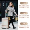 3pc Lightweight Luggage Sets,  Expandable Hardshell Spinner Suitcase with TSA Lock 20''/24''/28'' 4M -ModernLuxe - 2 of 4