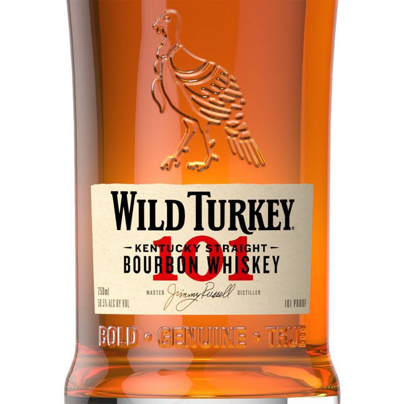 Wild Turkey 101 Proof Bourbon Whiskey - 750ml Bottle, 3 of 8