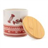 Ceramic Peppermint Candy Canister (Set of 4) - 4 of 4