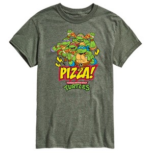 Men's - Teenage Mutant Ninja Turtles - Pizza! Short Sleeve Graphic T-Shirt - 1 of 4