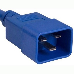 SANOXY 3ft 14 AWG 15A 250V Power Cord (IEC320 C20 to IEC320 C13), Blue - 1 of 2