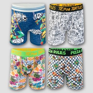 Boys' Teenage Mutant Ninja Turtles 4pk Boxer Briefs - 1 of 4