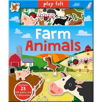 Play Felt: Farm Animals - (Soft Felt Play Books) by  Amber Lily (Board Book)