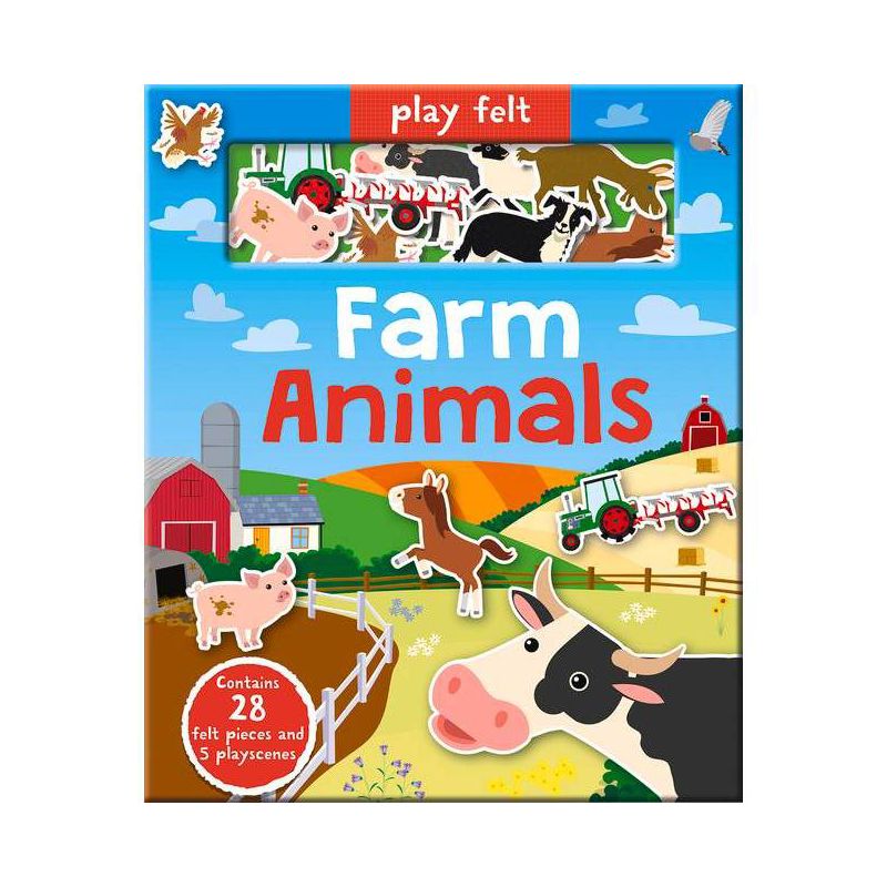 Play Felt: Farm Animals - (Soft Felt Play Books) by  Amber Lily (Board Book), 1 of 2