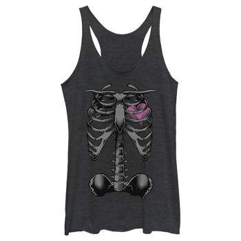 Boy's Lost Gods Halloween Skeleton Rib Cage Heart T-shirt - Black ...