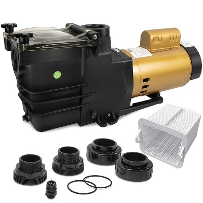 XtremepowerUS High Flow Inground Swimming Pool Pump 1.0HP With Strainer Filter Pump In Ground Super Flow