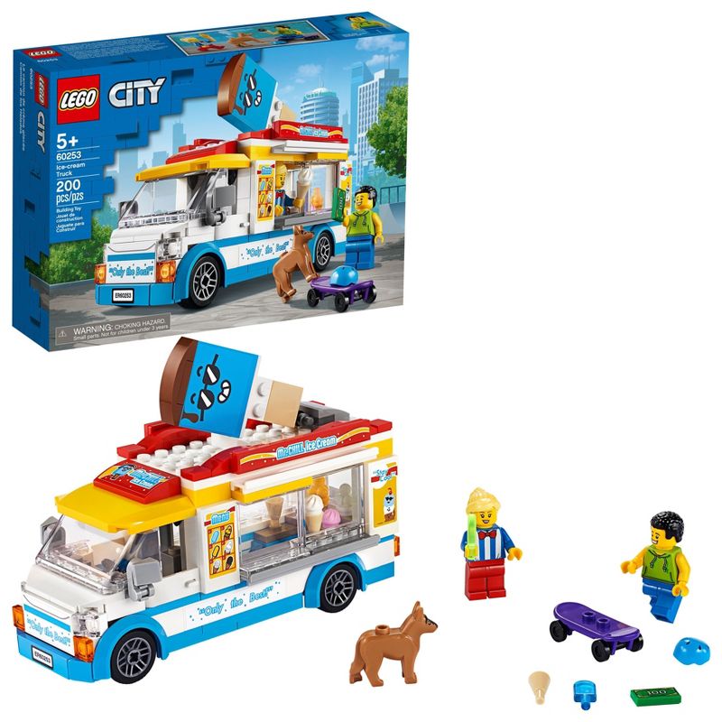 LEGO City Great Vehicles Ice Cream Van Truck Toy 60253, 1 of 9
