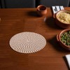 Unique Bargains Trivet Round Rope Woven Mat Cotton Non-woven Fabric 7.87"x7.87"x0.31" - 2 of 3