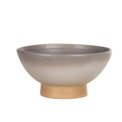 VIP Stoneware 7.71 in. Gray Natural Instincts Bowl