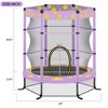 Jump Into Fun 55" Trampoline Fitness Mini Toddler Trampoline With 360 degree protective net, Reinforced L-shaped legs Gifts for Boys & Girls - 2 of 4
