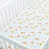 Fitted Crib Sheet Woodland Trails - Cloud Island™  White - image 3 of 4