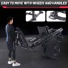 COZONY 2-in-1 Hack Squat & Leg Press Machine w/ Linear Bearing, Plate Storage, Heavy-Duty Lower-Body Trainer for Home Gym - 2 of 4