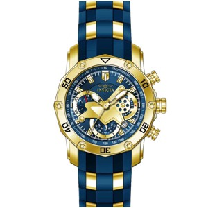 Invicta 22798 Men's Pro Diver Chronograph Blue Silicone & Steel Strap Watch - 1 of 3