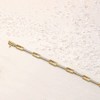 Ross-Simons 0.50 ct. t.w. Diamond Paper Clip Link Bracelet in 18kt Gold Over Sterling - 3 of 4