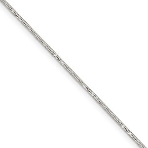 Black Bow Jewelry 1.25mm Sterling Silver Diamond Cut Round Snake Chain Necklace - 1 of 4