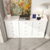 Famapy 12 Drawer Bedroom Chest of Drawers Horizontal Dresser Side Table White - 2 of 4