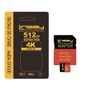 LINSAY High Speed Micro SD CARD 512GB V30 4K ULTRA HD - 1 of 1