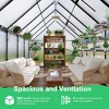 8 ft X12 ft Aluminum Heavy Duty Polycarbonate Green House with Quick Setup Structure and Roof Vent, Large Enhanced Outdoors Green House Kit - 3 of 4