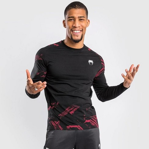 UFC Venum Authentic Fight Week 2.0 Men's Long Sleeve Rashguard - Sand-Black