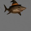 Rerun Island Men Witch Shark Realistic Short Sleeve Graphic Cotton T-Shirt - 2 of 4