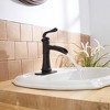 BWE Waterfall Single Hole Single-Handle Low-Arc Bathroom Faucet With Pop-up Drain Assembly - 4 of 4