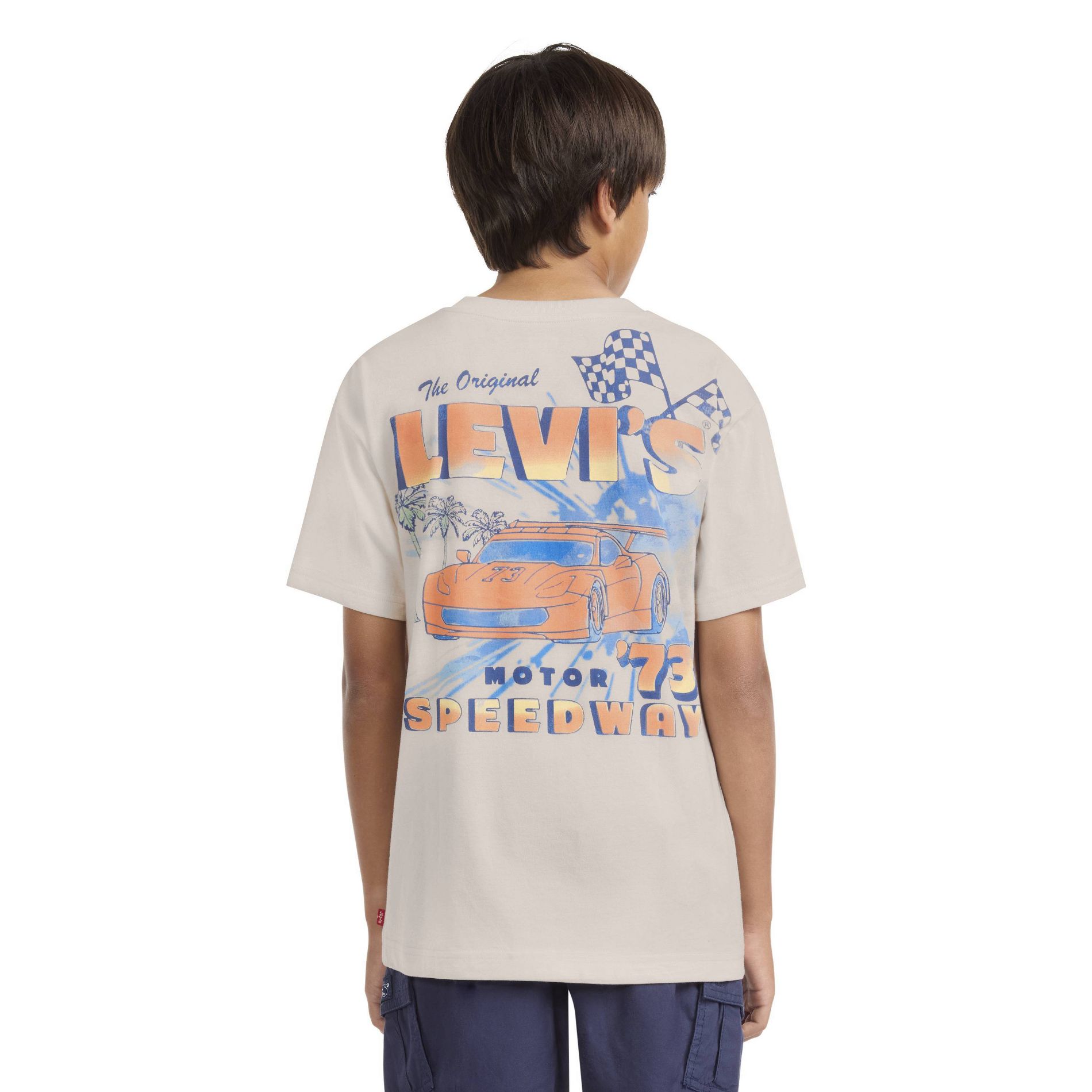 Levi's® Boys' Short Sleeve Pumice Stone Motor Speedway T-Shirt - Tan