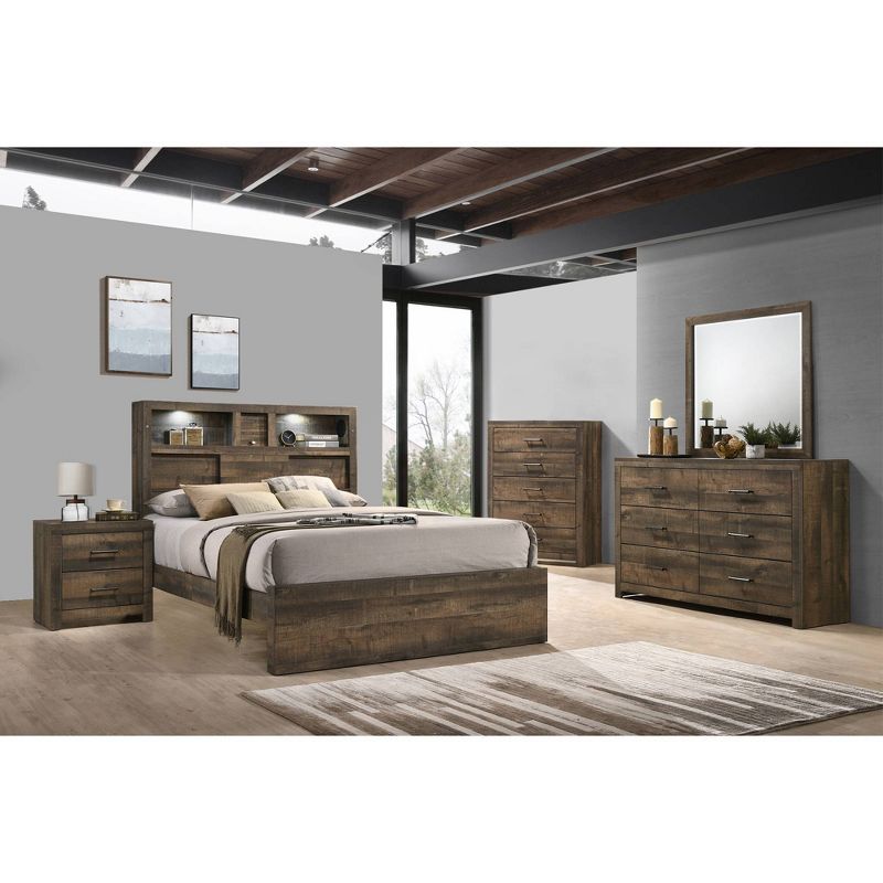 Beckett Bookcase Panel Bed Walnut - Picket House Furnishings, 4 of 15