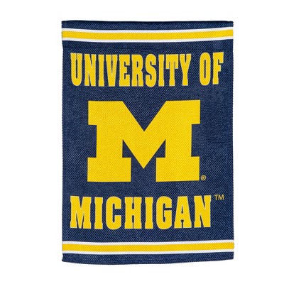 Evergreen University Of Michigan House Flag 28 x 44 Inches Outdoor Decor for Homes and Gardens