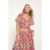 WEST K Women's Mira Flutter Sleeve Surplice Neck Georgette Midi Dress - 2 of 4