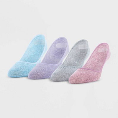 Peds Women's Sport Marled 4pk Ultra Low Liner Casual Socks - Pastels  Assorted 5-10 : Target