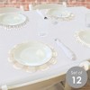 Big Dot of Happiness Tan Stripes - Simple Party Round Table Decorations - Paper Chargers - Place Setting For 12 - 2 of 4