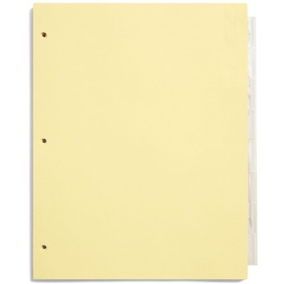 Staples Baseline Insertable Dividers 8-Tab 6 Sets/Pack BL58250