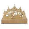 Kurt Adler 17.72-Inch Wooden LED Light-Up Christmas Village With Candle - 3 of 4