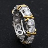 Charmaine X's and O's Anniversary Wedding Band Ring Cz Ginger Lyne Collection (9) - 4 of 4