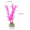 Unique Bargains Aquarium Plastic Plants Tree for Fish Tank Landscape Decoration 2 Pcs - 4 of 4