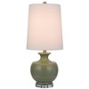 Cal Lighting 100W Kawela ceramic table lamp with crystal base Sold in pairs - 2 of 4