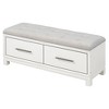 Whisen Modern Shoe Bench with Removable Cushion, Entryway Bench with Hidden Storage - 4 of 4